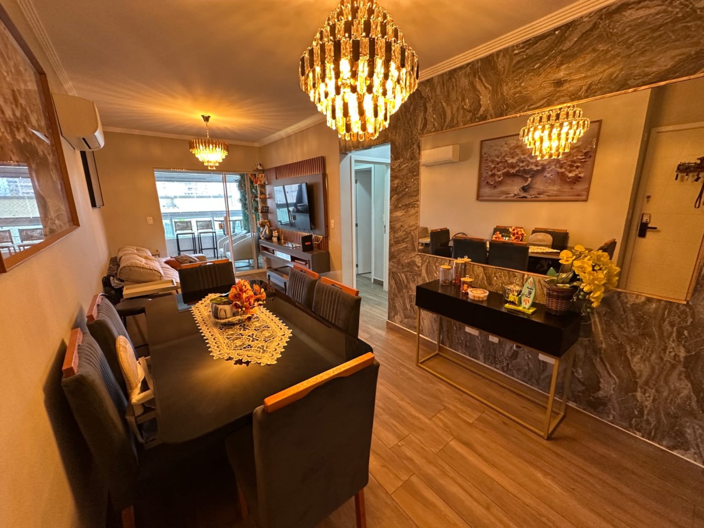 Apartamento com 2 quartos e 77 m² em Vila Guilhermina, Praia Grande