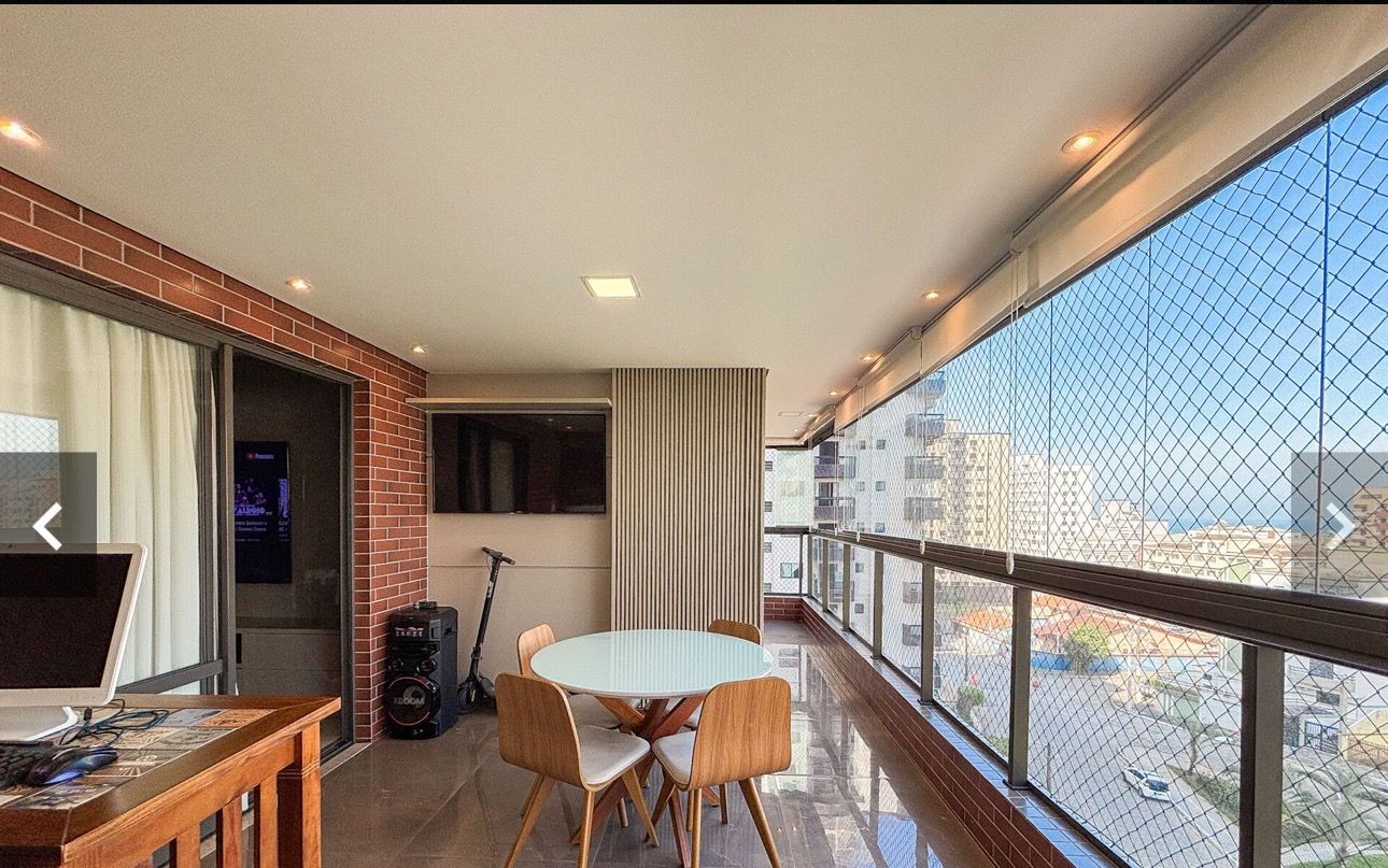 Apartamento com 3 quartos e 145 m² em Vila Guilhermina, Praia Grande