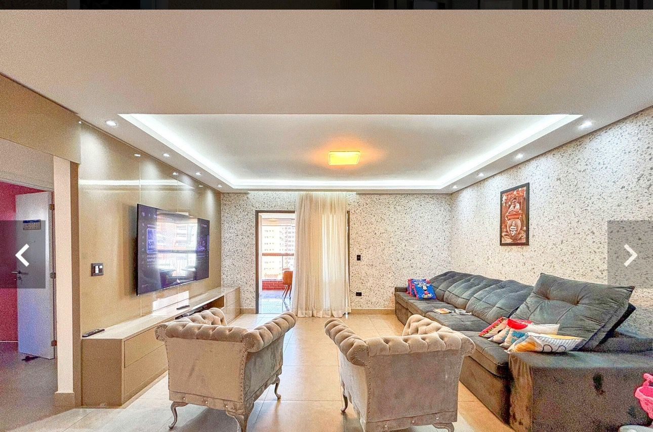 Apartamento com 3 quartos e 145 m² em Vila Guilhermina, Praia Grande