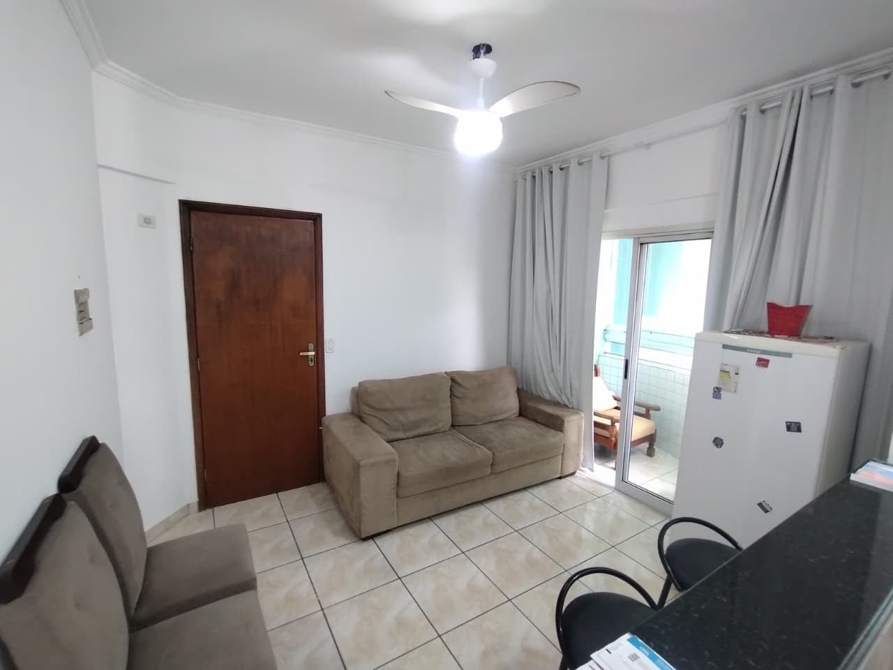 Apartamento com 1 quarto e 69 m² em Vila Guilhermina, Praia Grande