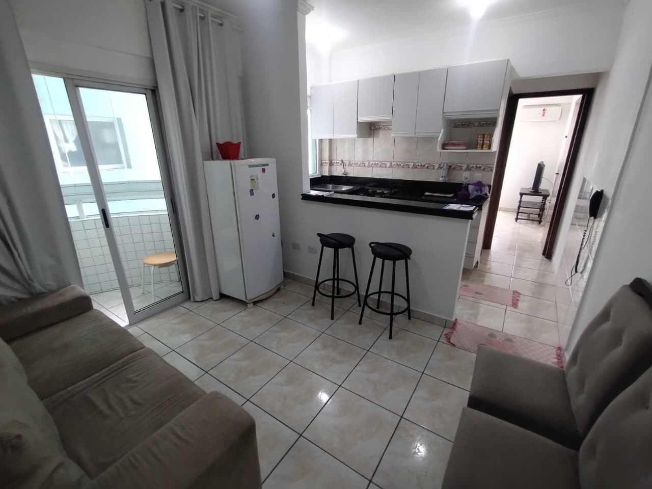 Apartamento com 1 quarto e 69 m² em Vila Guilhermina, Praia Grande