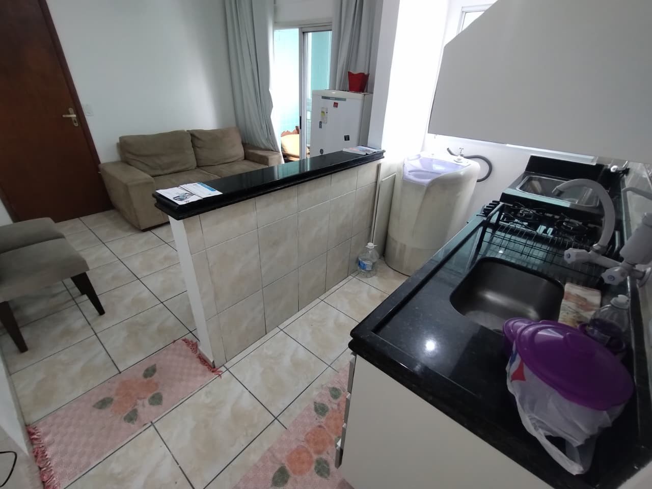 Apartamento com 1 quarto e 69 m² em Vila Guilhermina, Praia Grande