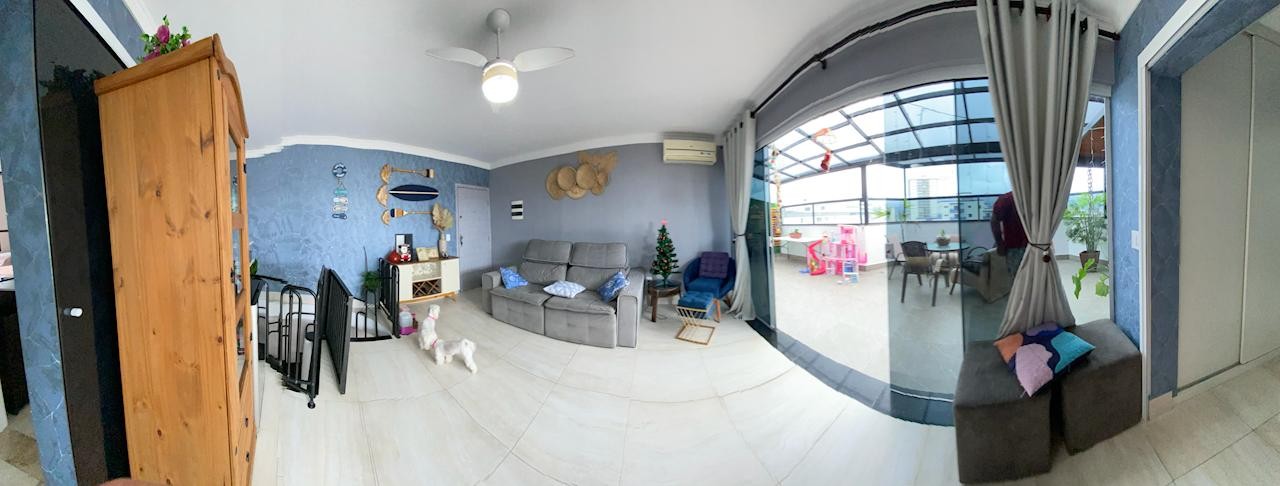 Apartamento com 3 quartos e 127 m² em Vila Guilhermina, Praia Grande
